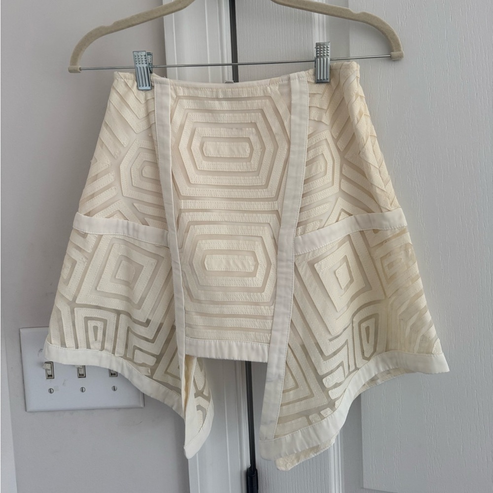 Alexis Asymmetrical Cream Skirt